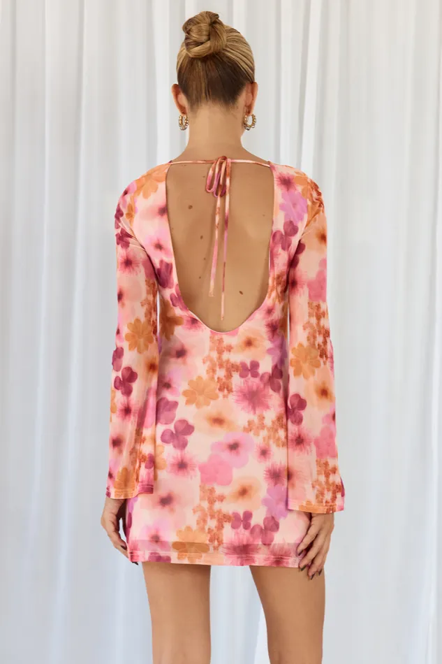 Runaway The Label Mini Shop LANAH MINI DRESS 8211 ORANGE FLORAL Runaway The Label Mini Shop LANAH MINI DRESS 8211 ORANGE FLORAL