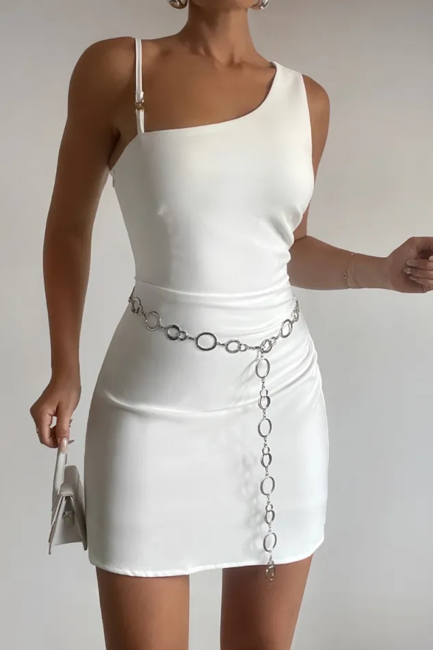 Runaway The Label Mini Shop LORENZO MINI DRESS 8211 WHITE