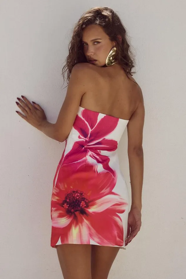 Runaway The Label Mini Shop PRIMROSE MINI DRESS 8211 TROPICAL FLOWER