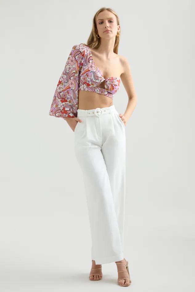Runaway The Label Pants Shop Marina Pant 8211 White Runaway The Label Pants Shop Marina Pant 8211 White