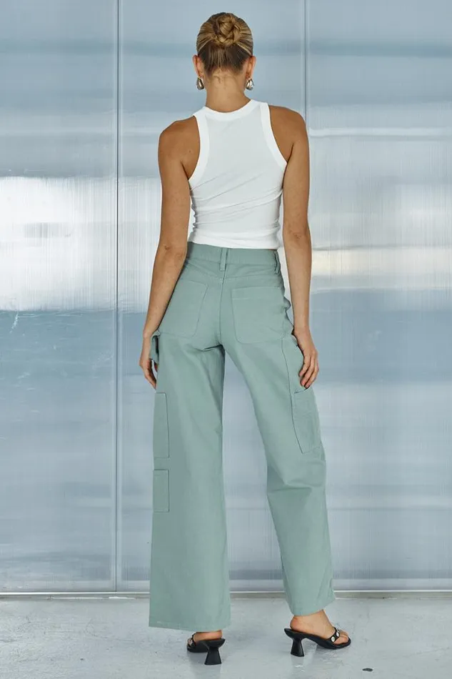 Runaway The Label Pants Shop ZATARA PANT 8211 SAGE