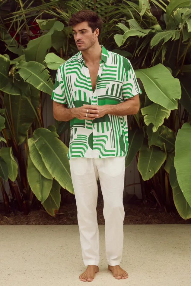 Runaway The Label Sets Menswear MASON SHIRT 8211 VARGO GREEN