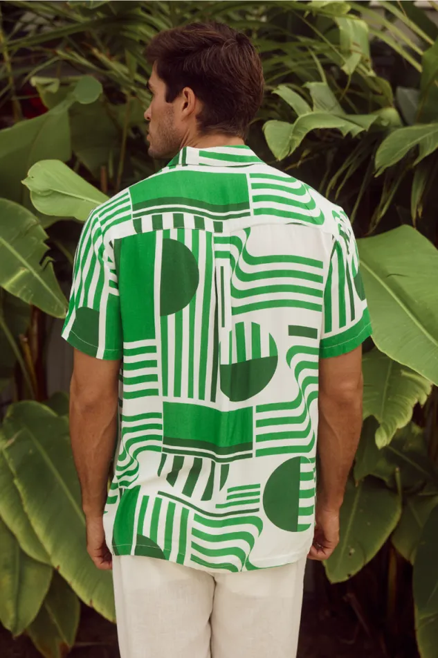 Runaway The Label Sets Menswear MASON SHIRT 8211 VARGO GREEN