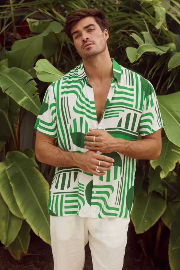 Runaway The Label Sets Menswear MASON SHIRT 8211 VARGO GREEN