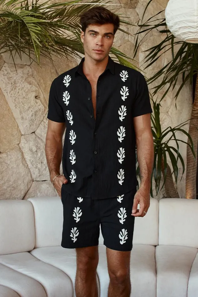 Runaway The Label Sets Menswear MILOS SHIRT 8211 BLACKSAND