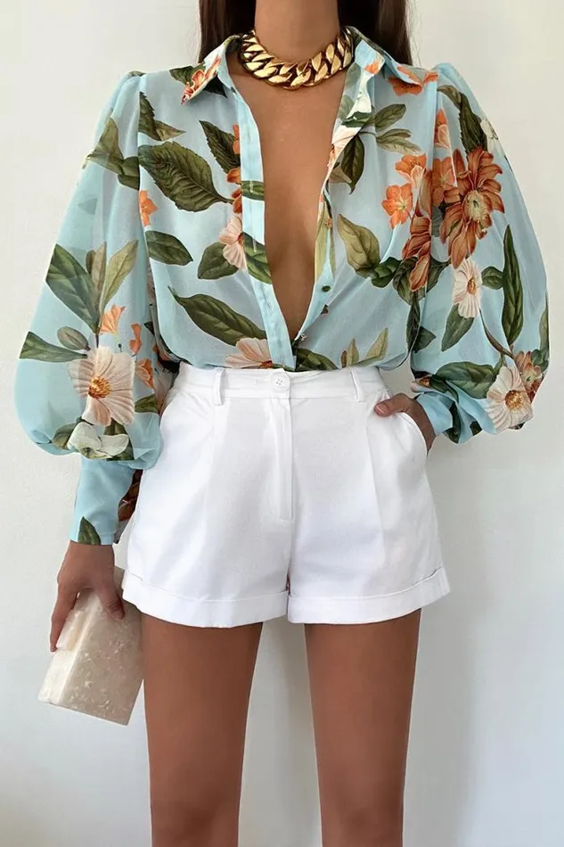 Runaway The Label Shirts and Blouses Shop FLEETWOOD BLOUSE 8211 MAIORI BLUE