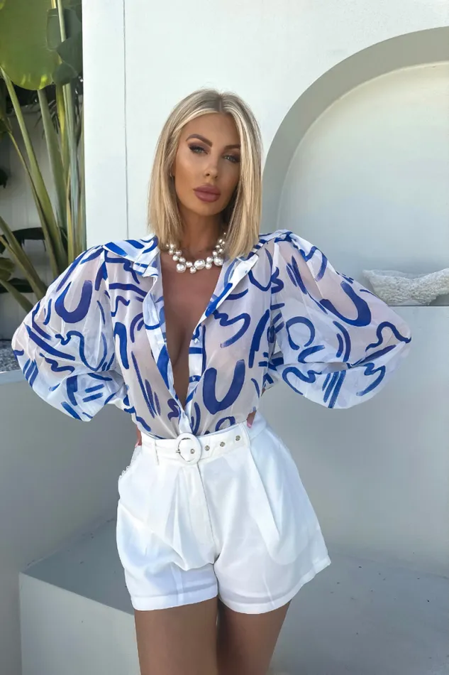 Runaway The Label Shirts and Blouses Shop Fleetwood Blouse 8211 York Blue