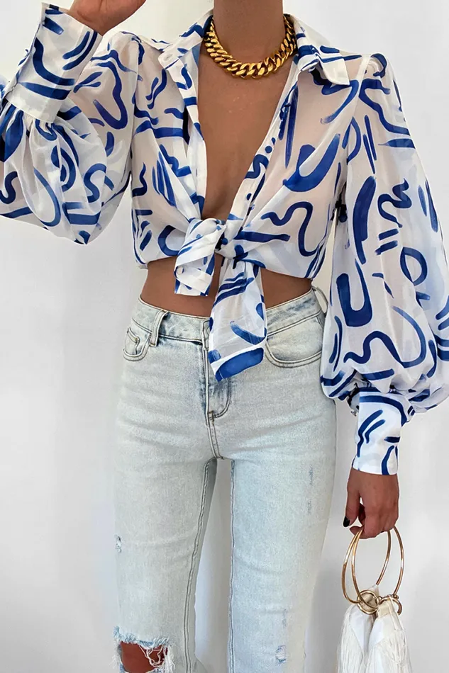 Runaway The Label Shirts and Blouses Shop Fleetwood Blouse 8211 York Blue