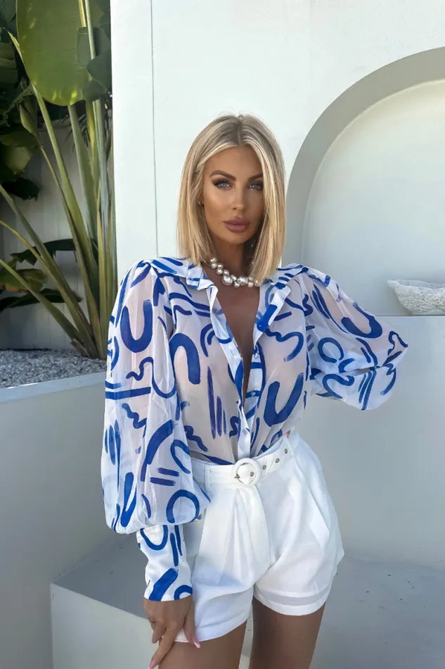 Runaway The Label Shirts and Blouses Shop Fleetwood Blouse 8211 York Blue