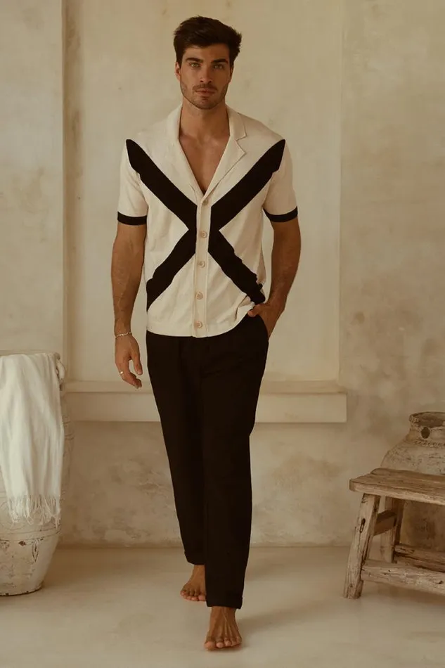 Runaway The Label Shirts Menswear ARCHIE SHIRT 8211 SANDBLACK