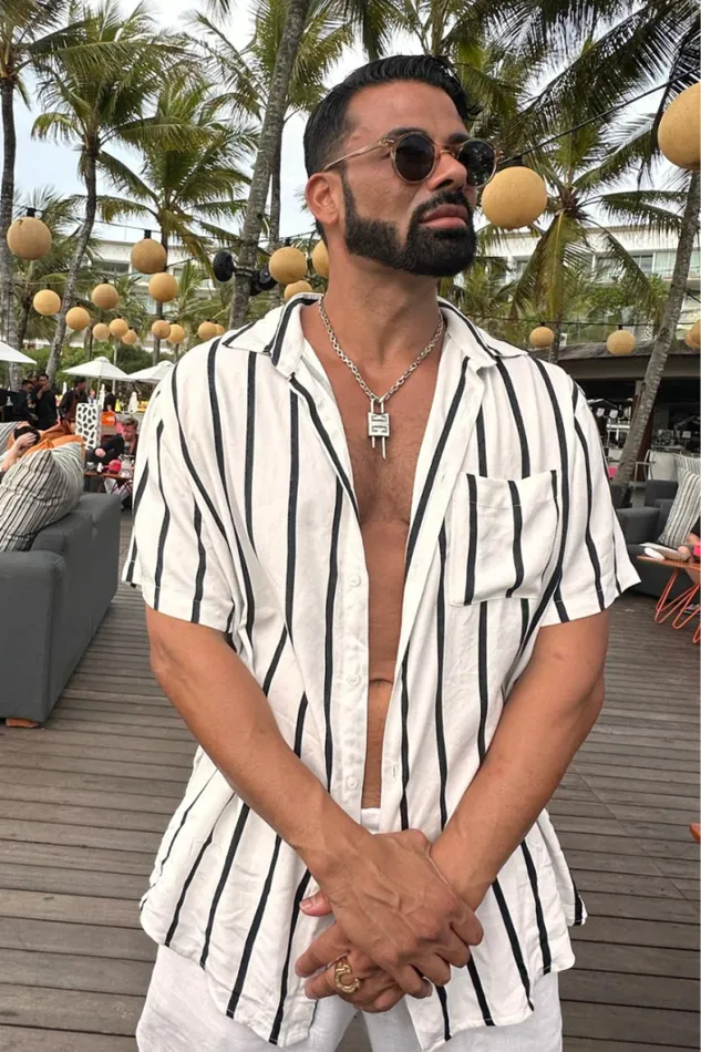Runaway The Label Shirts Menswear ELIJAH SHIRT 8211 WHITEBLACK