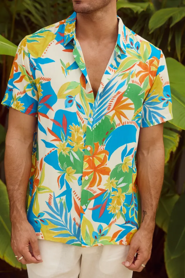 Runaway The Label Shirts Menswear MASON SHIRT 8211 MALTA PRINT