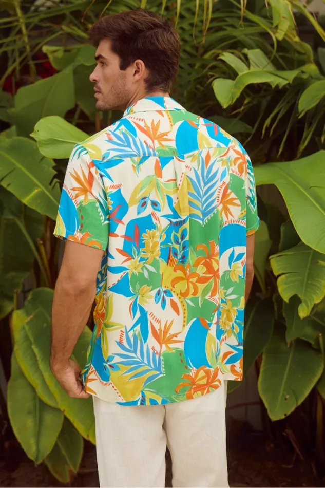 Runaway The Label Shirts Menswear MASON SHIRT 8211 MALTA PRINT