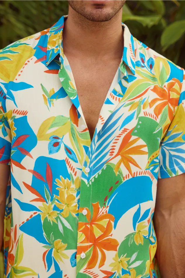 Runaway The Label Shirts Menswear MASON SHIRT 8211 MALTA PRINT