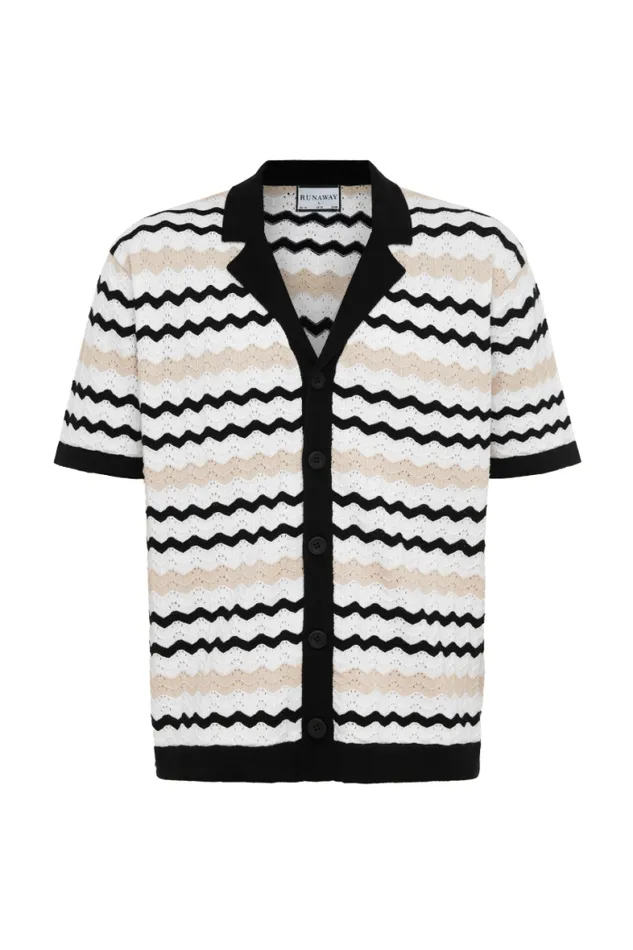Runaway The Label Shirts Menswear OTTO SHIRT 8211 BLACKWHITE Runaway The Label Shirts Menswear OTTO SHIRT 8211 BLACKWHITE