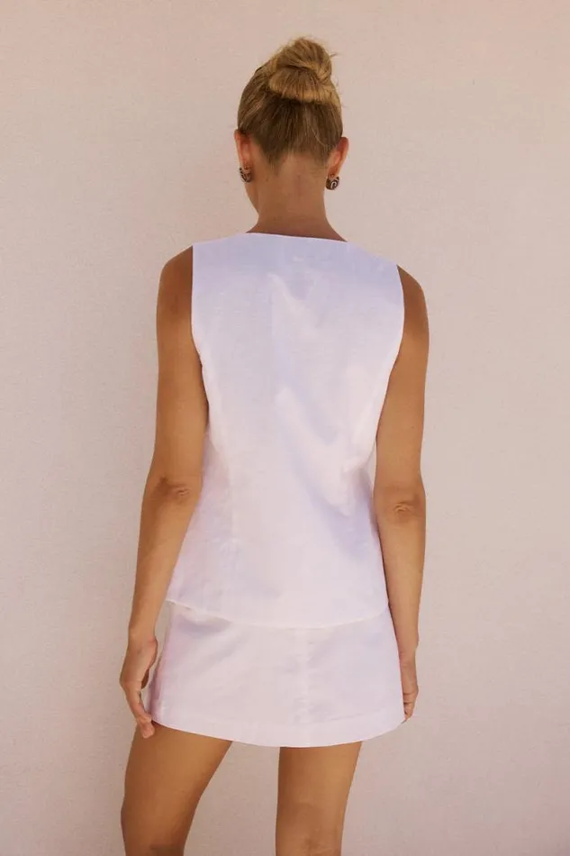 Runaway The Label Skirts Shop ASCEND MINI SKIRT 8211 WHITE
