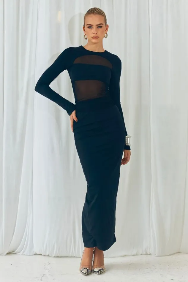 Runaway The Label Skirts Shop AYANA MAXI SKIRT 8211 BLACK Runaway The Label Skirts Shop AYANA MAXI SKIRT 8211 BLACK