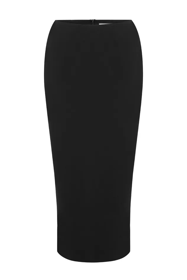 Runaway The Label Skirts Shop ELLERY MIDI SKIRT 8211 BLACK