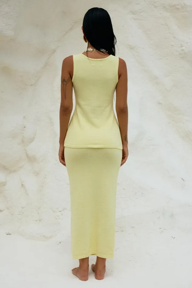 Runaway The Label Skirts Shop NADINA MIDI SKIRT 8211 LEMON