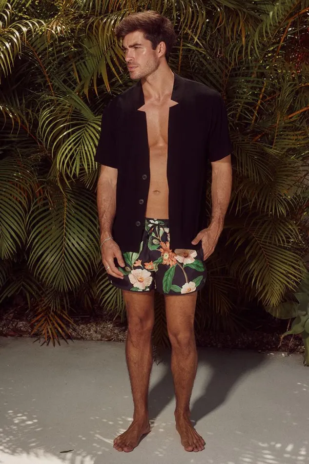 Runaway The Label Swim Menswear NEO BOARDSHORT 8211 MAIORI BLACK
