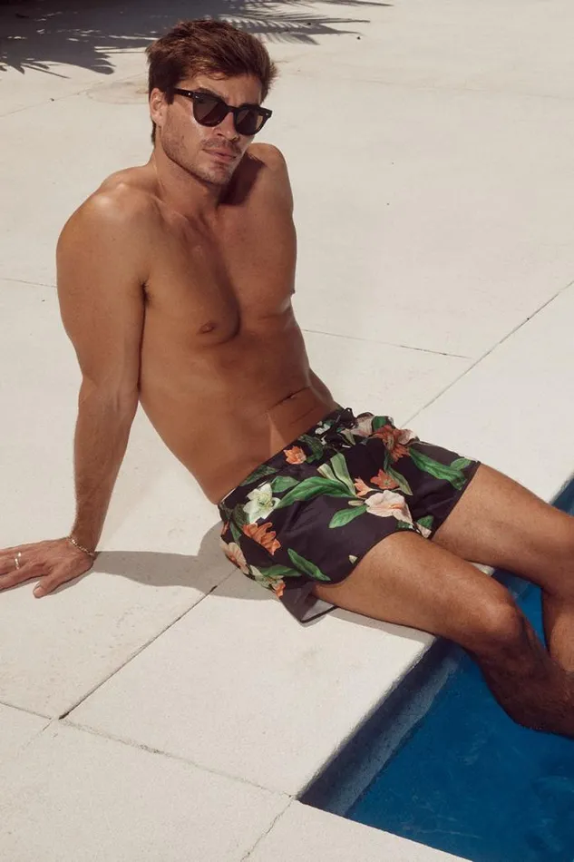 Runaway The Label Swim Menswear NEO BOARDSHORT 8211 MAIORI BLACK