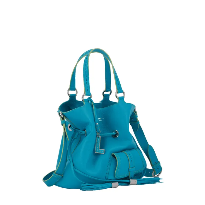 S Bucket Bag Multico Ocean Blue Women Lancel Hand Bags S Bucket Bag Multico Ocean Blue Women Lancel Hand Bags