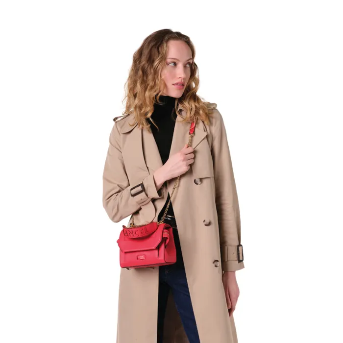 S Flap Bag Kiss Red Women Lancel Shoulder Bags S Flap Bag Kiss Red Women Lancel Shoulder Bags