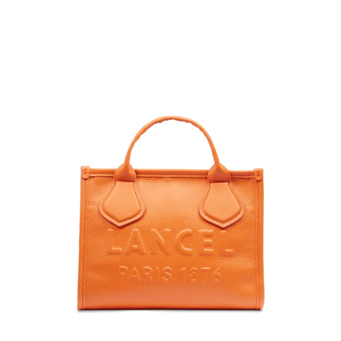 S Zip Tote Orange Women Lancel Hand Bags