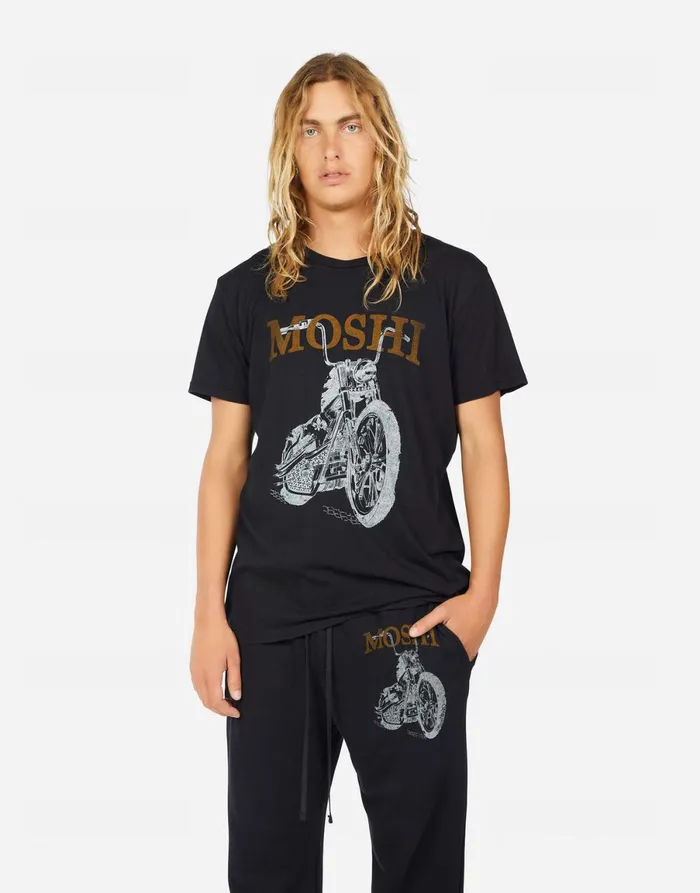 Sadler Moshi Cycle Black Men039s Lauren Moshi Tees