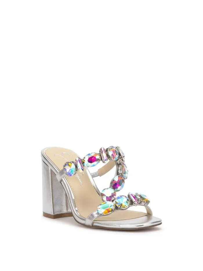 Sandals Shoes Jessica Simpson Amilir Block Heel In Silver