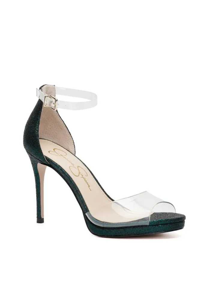 Sandals Shoes Jessica Simpson Daisile High Heel In Emerald