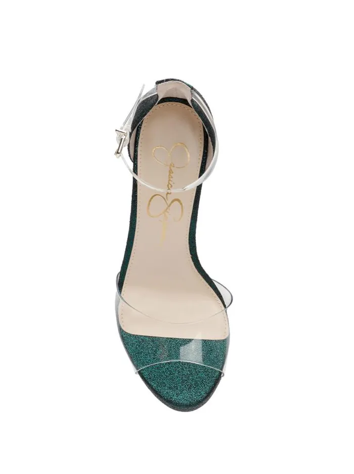 Sandals Shoes Jessica Simpson Daisile High Heel In Emerald