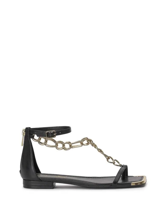 Sandals Shoes Jessica Simpson Edgey Flat Sandal In Black