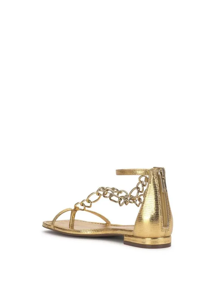 Sandals Shoes Jessica Simpson Edgey Flat Sandal In Sunset Gold