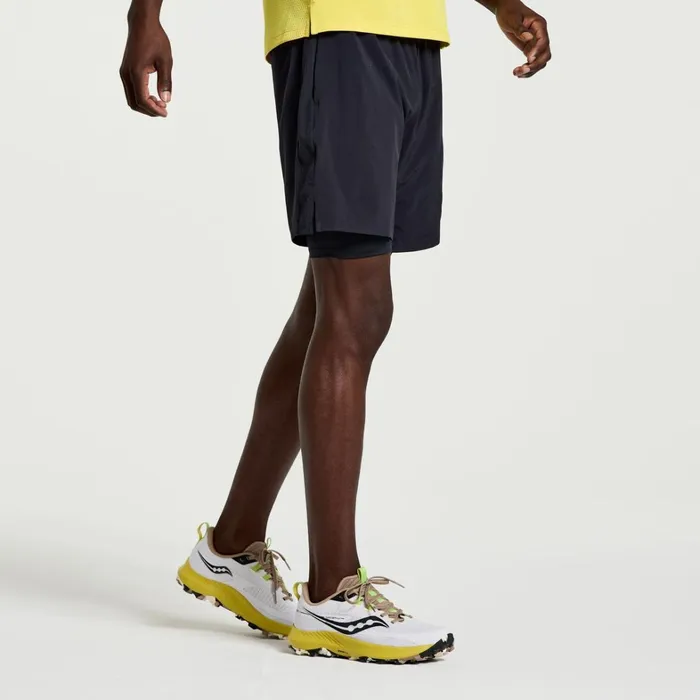 Saucony Bottoms Men Outpace 7034 2In1 Short Black