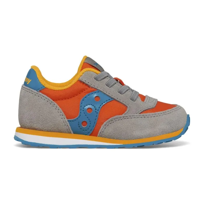 Saucony Kids Jazz Jr Sneaker Greyorangeblue