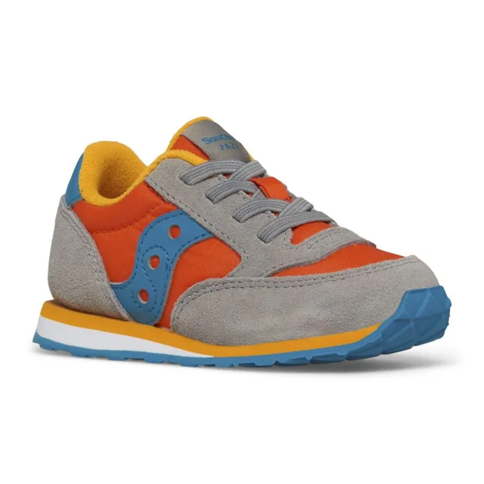 Saucony Kids Jazz Jr Sneaker Greyorangeblue