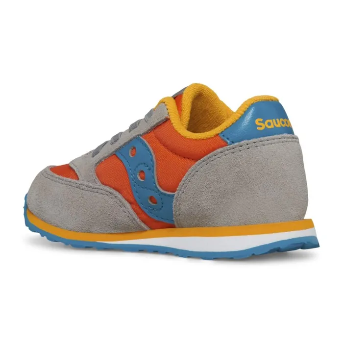 Saucony Kids Jazz Jr Sneaker Greyorangeblue