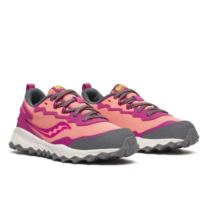 Saucony Kids Peregrine Kdz Sneaker Berrycoral