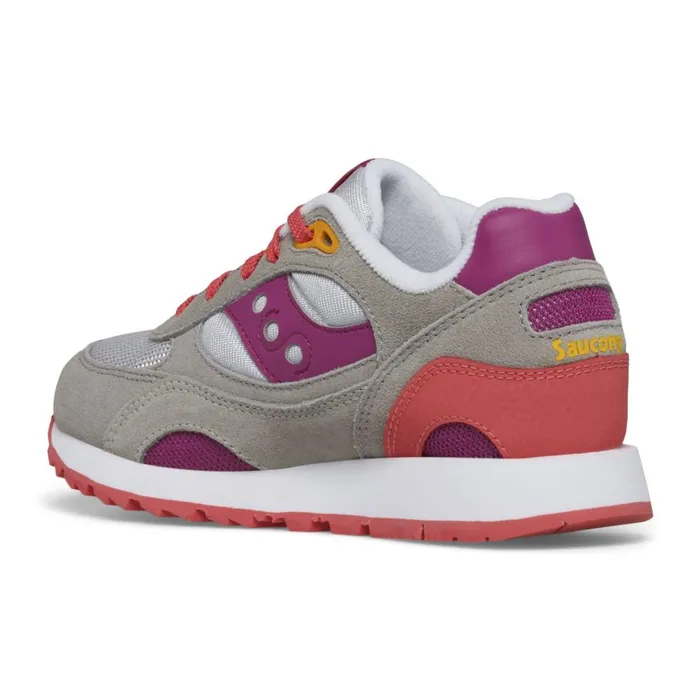 Saucony Kids Shadow 6000 Sneaker Greypurplecoral