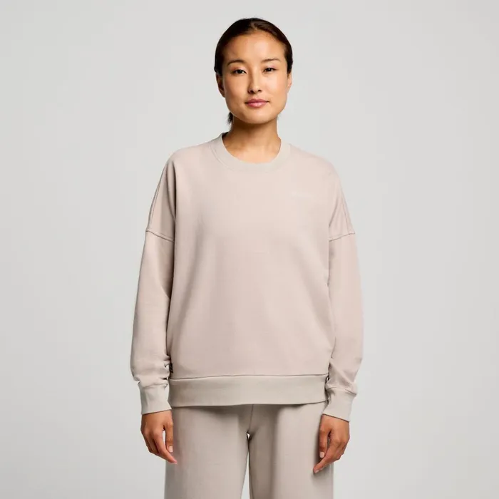 Saucony Tops Women Recovery Crew Dove Graphic
