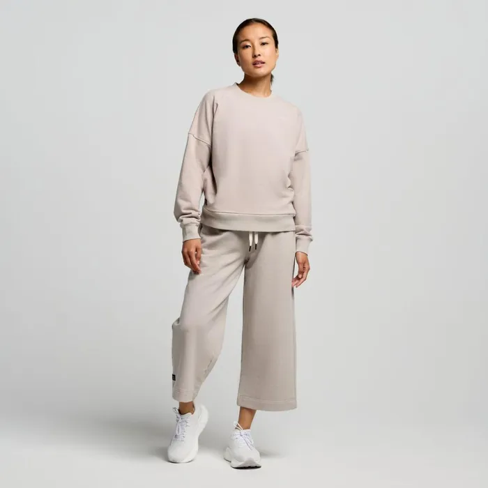 Saucony Tops Women Recovery Crew Dove Graphic