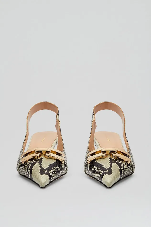 Scanlan Theodore GOLD TRIM SLINGBACK 45 STONE Women Shoes