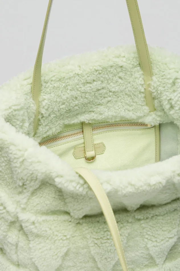Scanlan Theodore SHEARLING TOTE MINT Women Bags Scanlan Theodore SHEARLING TOTE MINT Women Bags