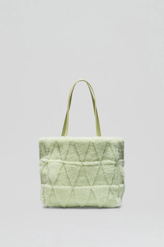 Scanlan Theodore SHEARLING TOTE MINT Women Bags Scanlan Theodore SHEARLING TOTE MINT Women Bags