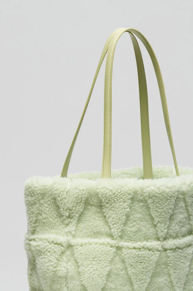 Scanlan Theodore SHEARLING TOTE MINT Women Bags Scanlan Theodore SHEARLING TOTE MINT Women Bags