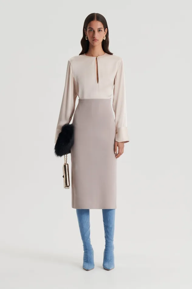 Scanlan Theodore SILK SATIN TOP MINK Women Tops