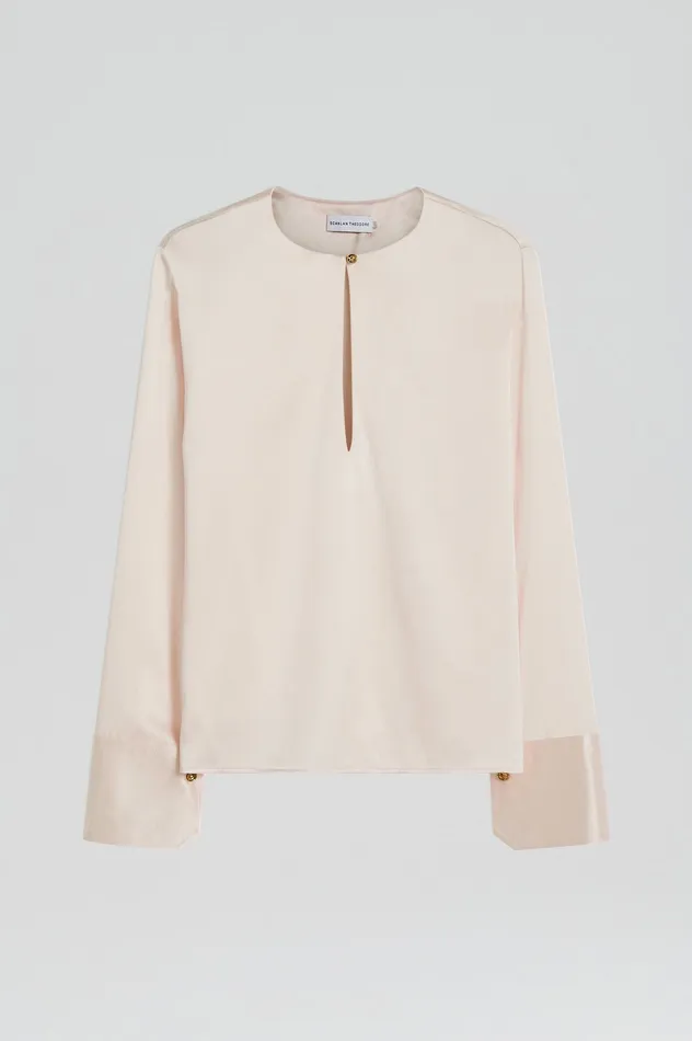 Scanlan Theodore SILK SATIN TOP MINK Women Tops