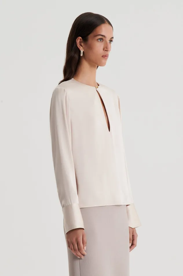 Scanlan Theodore SILK SATIN TOP MINK Women Tops