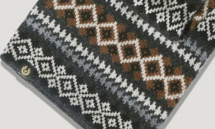 Scarves MenWomen Belstaff Thistle Fair Isle Scarf Multi Colour Scarves MenWomen Belstaff Thistle Fair Isle Scarf Multi Colour